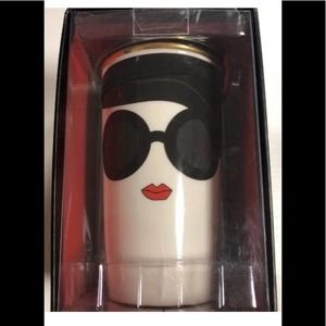 Alice & Olivia Starbucks glass tumbler